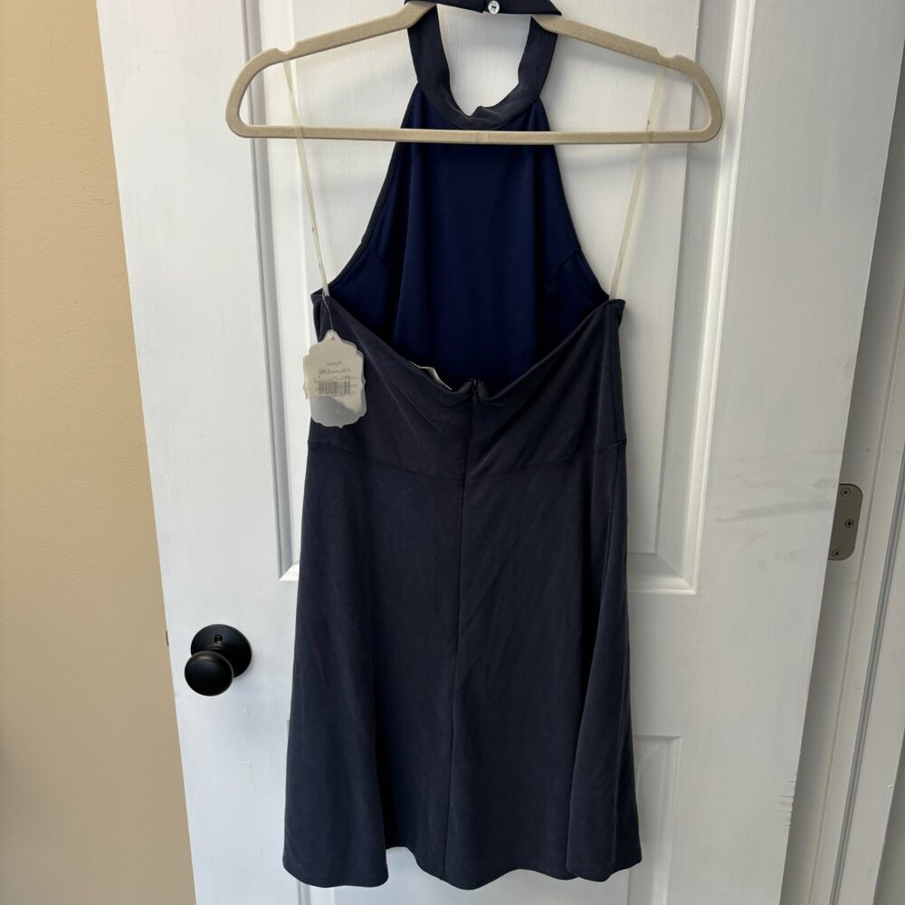 Blue halter mini dress - Picture 2 of 2